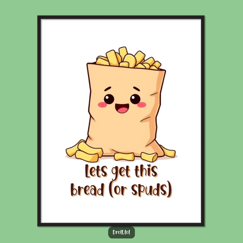 Mischievous Potato Free Printable Wall Art - Funny Downloadable Decor for Snack Lovers!