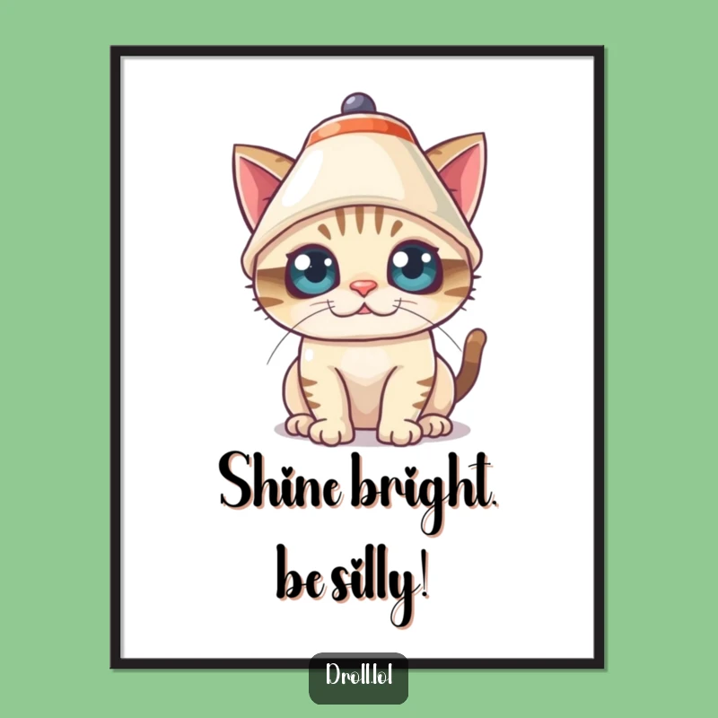 Free Printable Wall Art: Funny Cat Lampshade Downloadable Decor for Whimsical Spaces!