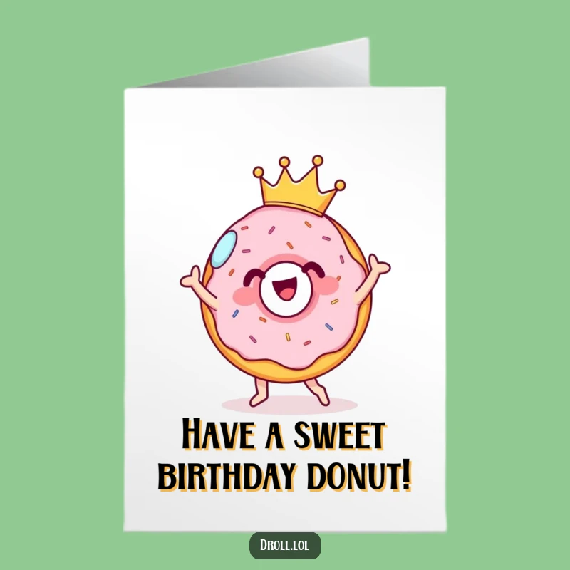 Free Printable Donut Birthday Card: Funny Downloadable Gift for a Sweet Celebration!