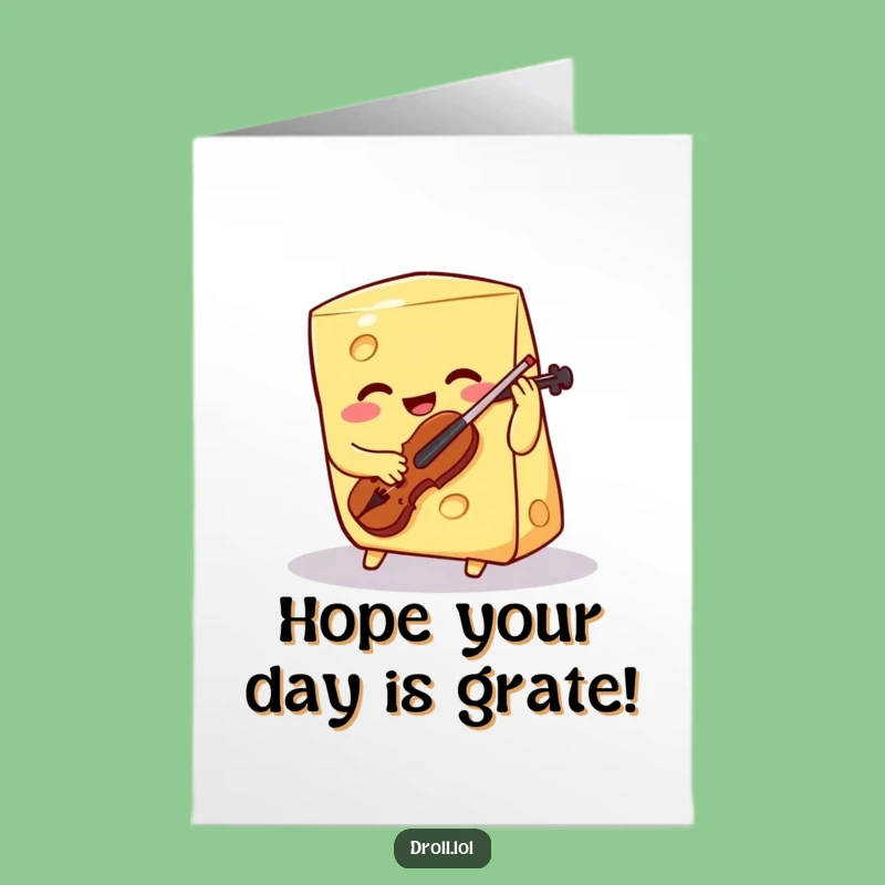 Free Printable Cheese Violin Birthday Card - Funny Downloadable Gift
