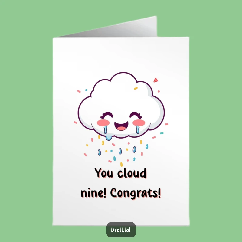 Free Printable Confetti Cloud Congrats Card: Celebrate Success, Bright Downloadable Gift
