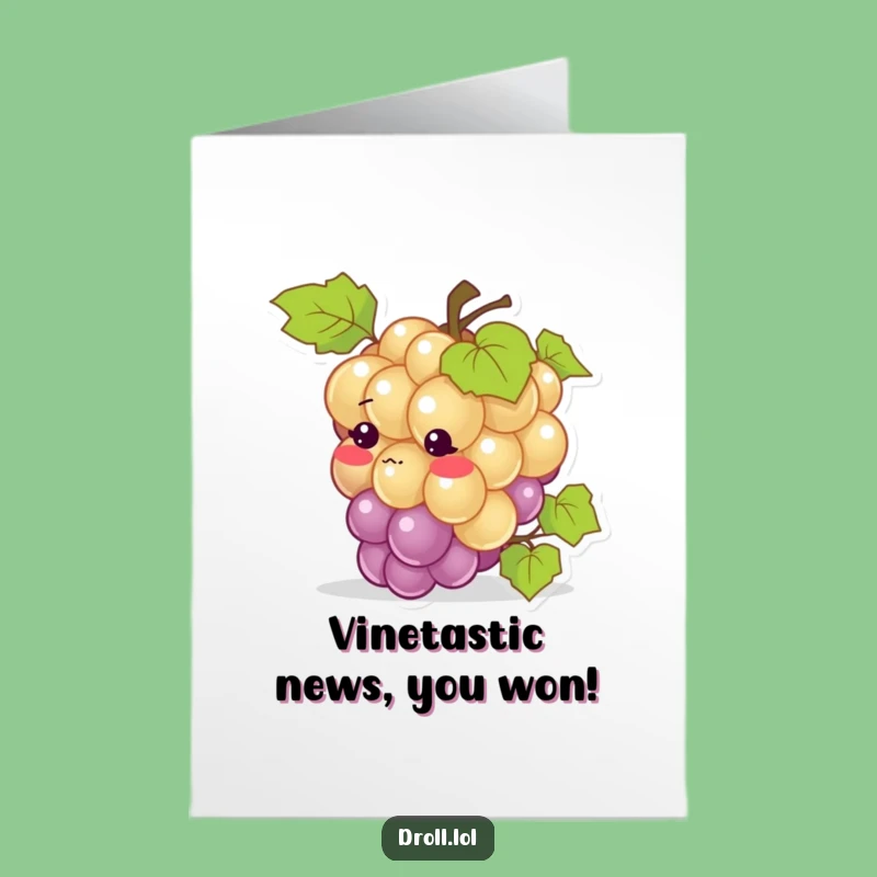 Free Printable Congrats Card: Blushing Grape Mishap! Hilarious Downloadable Gift.