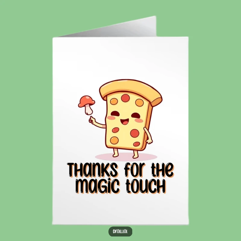 Free Printable Magic Pizza Thank You Card: Funny Downloadable for Gratitude