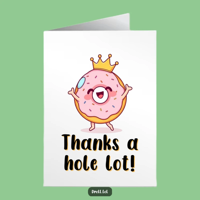 Free Printable Donut Thank You Card: Funny Downloadable Gift for Your Thanks!