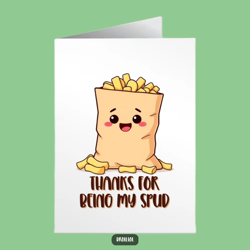 Free Printable Thank You Card: Potato Thanks For Chips! - Funny Downloadable Appreciation Gift!