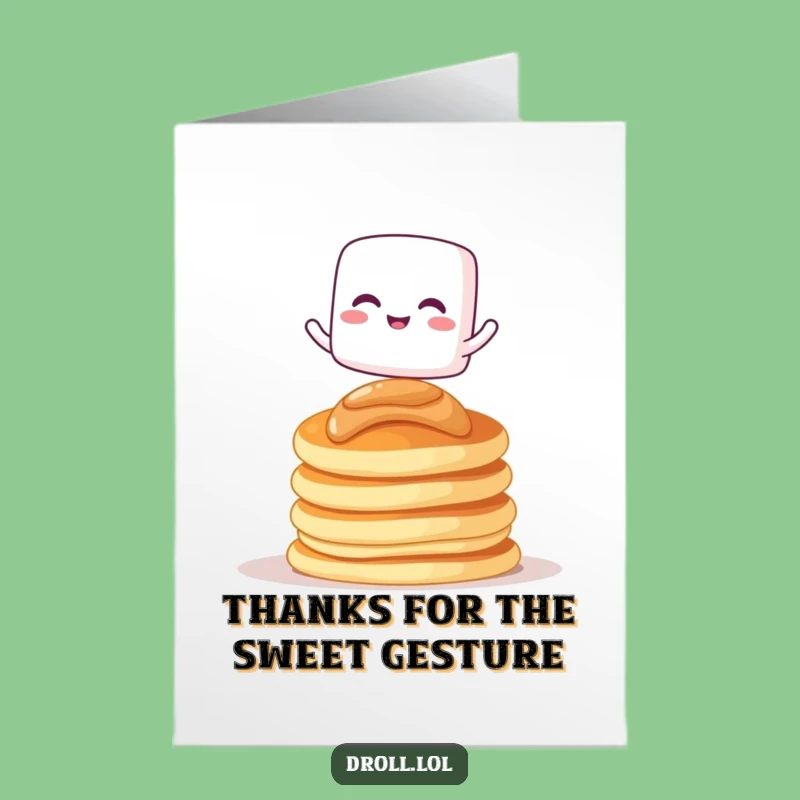 Free Printable Thank You Card: Marshmallow's Grateful Balance Downloadable Gift