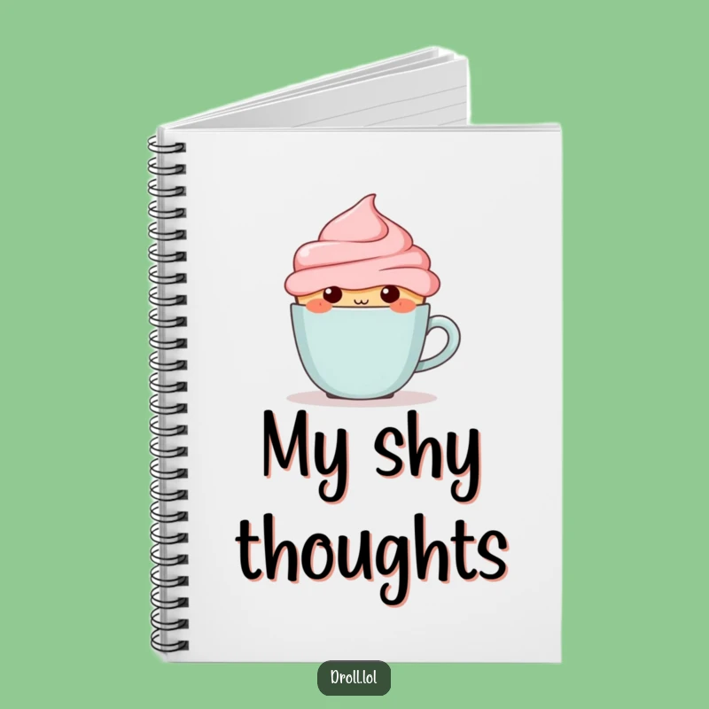 Funny Blushing Cupcake Notebook - Hilarious Journal for Notes & Doodles Gift