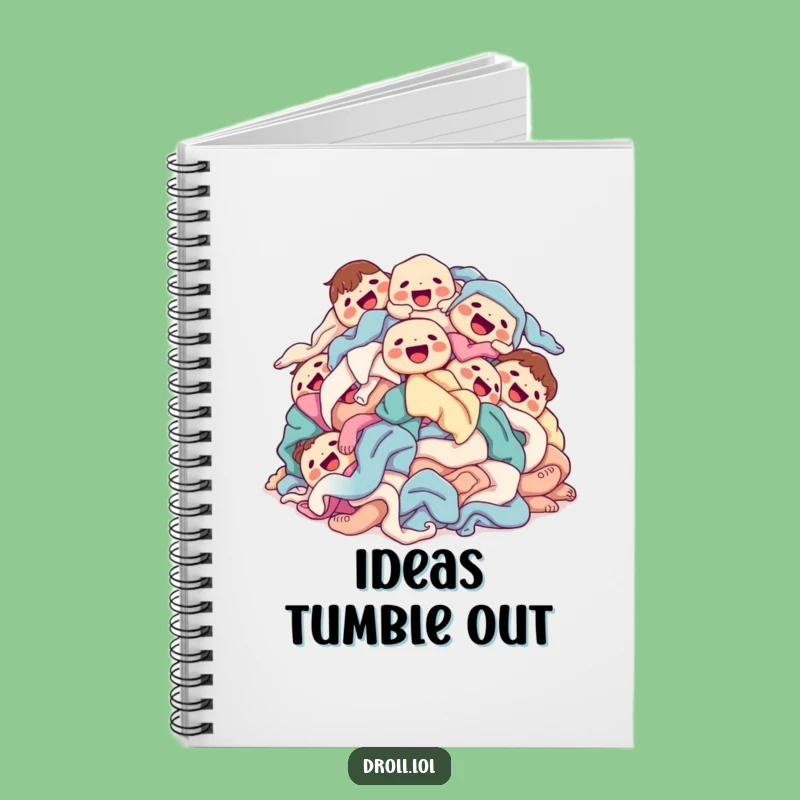 Funny Laundry Pile Notebook: Jot Down Tidy Ideas, Gift