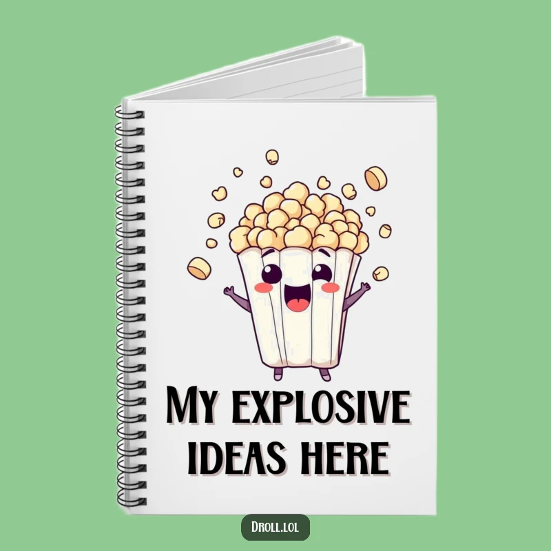 Funny Popcorn Burst Notebook - Exciting Journal, Hilarious Snack Gift