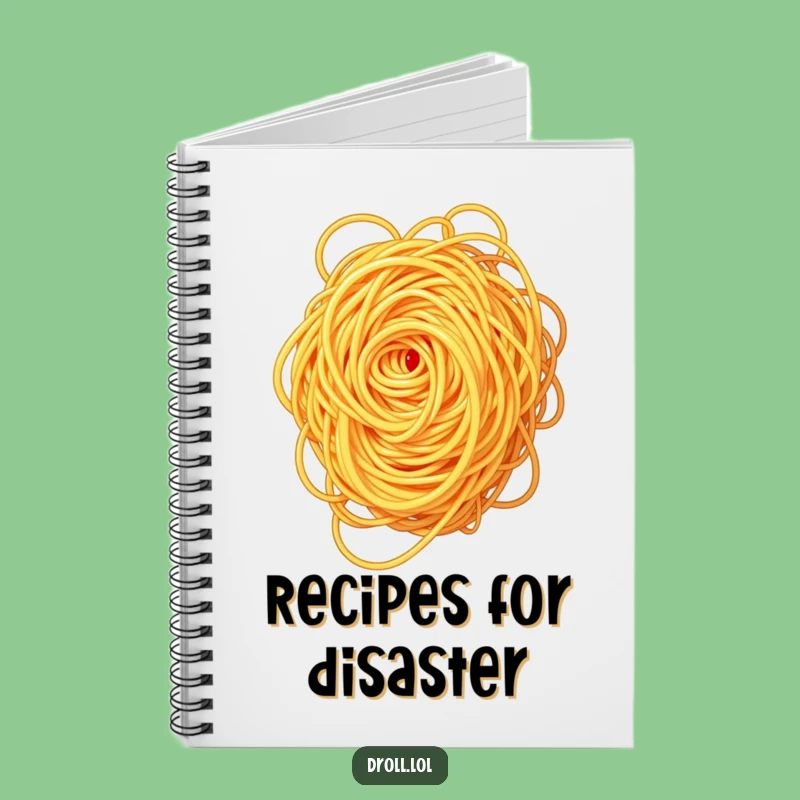 Funny Spaghetti Swirl Notebook: Untangling Pasta's Idea Journal Gift
