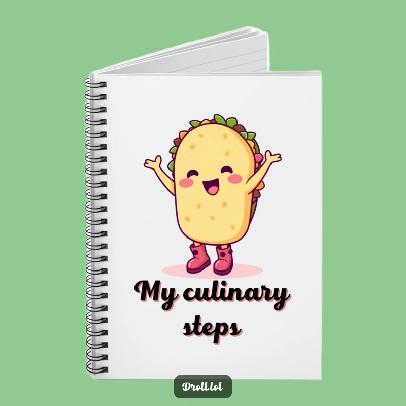 Funny Taco Dance Notebook: Happy Cartoon Character Journal For Fiesta Gift