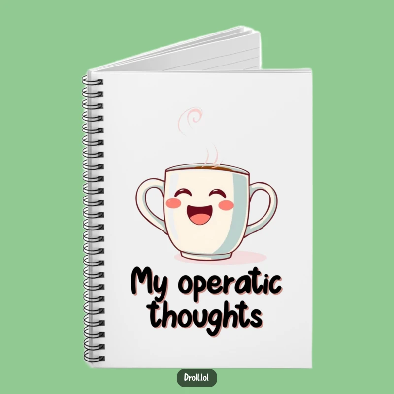 Funny Opera Mug Notebook: Journaling Aria Cup, Perfect Gift for Songwriters