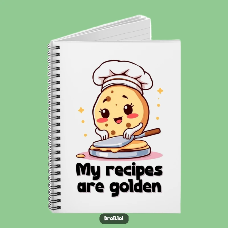 Funny Cookie Chef Pancake Notebook - Jot Down Your Culinary Creations!