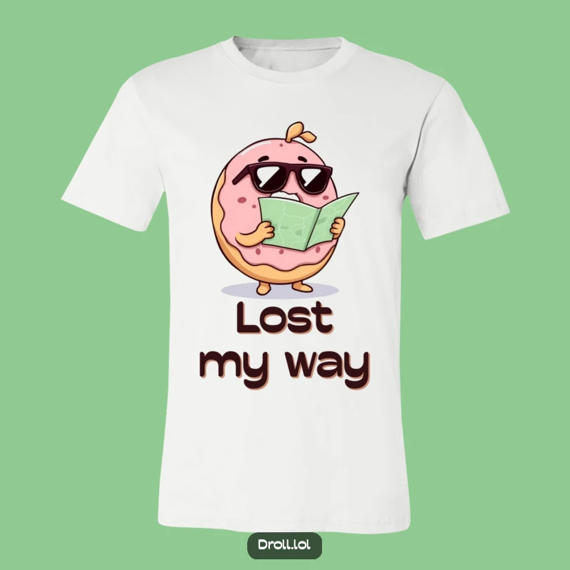 Funny Confused Donut Sunglasses T-Shirt: A Hilarious Lost Foodie Gift Tee
