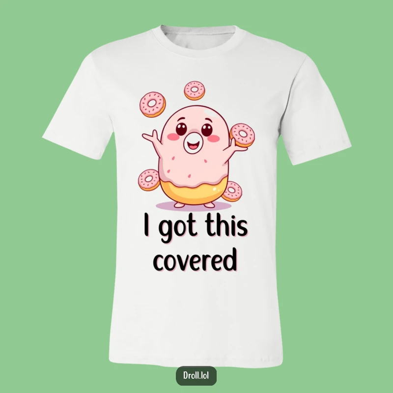 Funny Donut Juggling T-Shirt: Wear Your Humor with This Deliciously Cute Tee