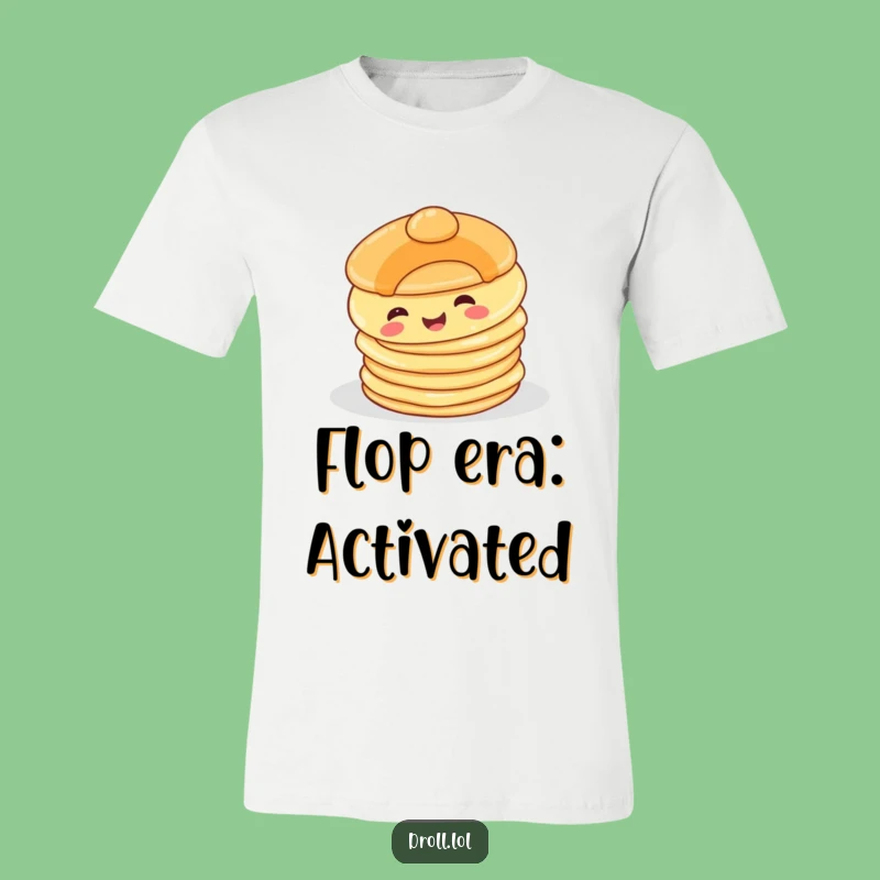 Funny Happy Pancake T-Shirt: Comical Breakfast Tumble Graphic Tee, Ideal Funny Gift