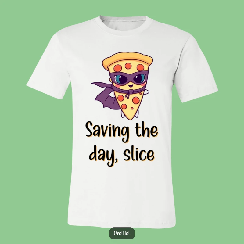 Funny Pizza Superhero Tee: Wear Your Heroic Hunger with this Funny Gift