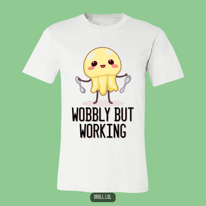 Funny Wobbly Jelly Juggling T-Shirt: Wear Your Best Effort - Hilarious Gift!