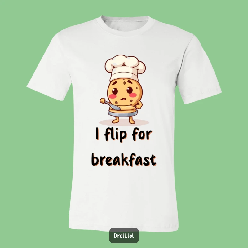 Funny Cookie Chef Pancake Flip T-Shirt - Kitchen Comedy Apparel!