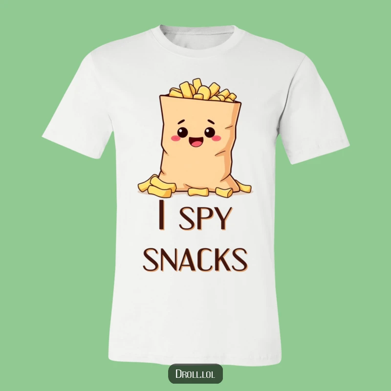 Funny Mischievous Potato T-Shirt - Sneaky Snack Graphic Tee Gift