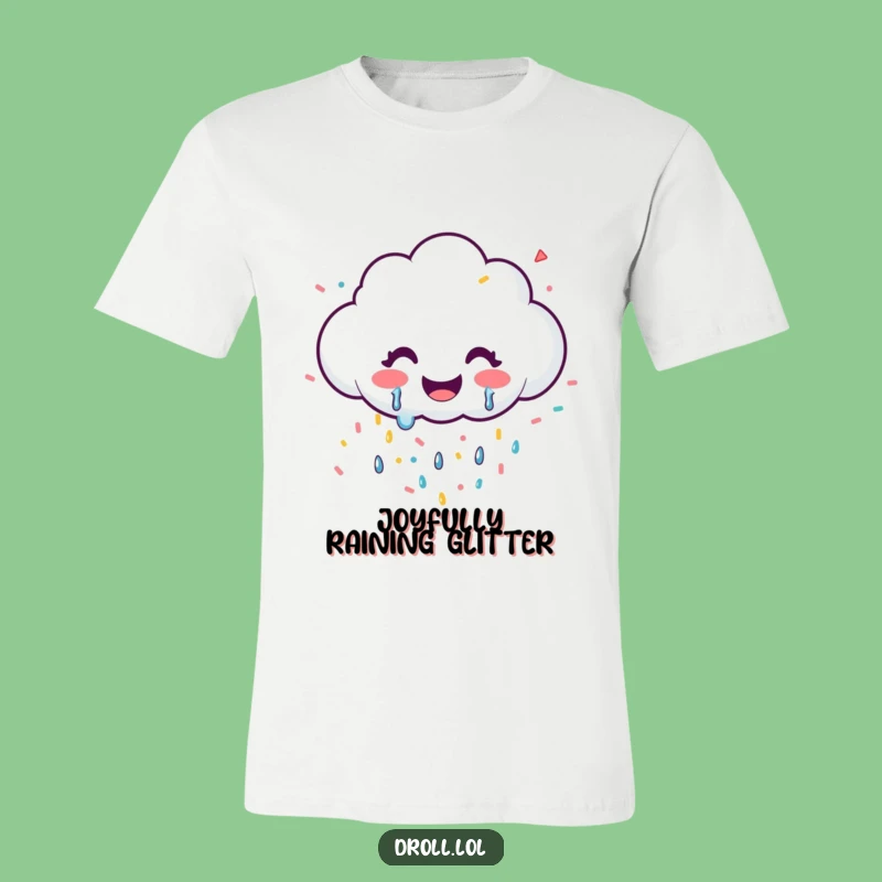 Funny Happy Cloud Confetti T-Shirt - Wear Your Joy Out Loud!