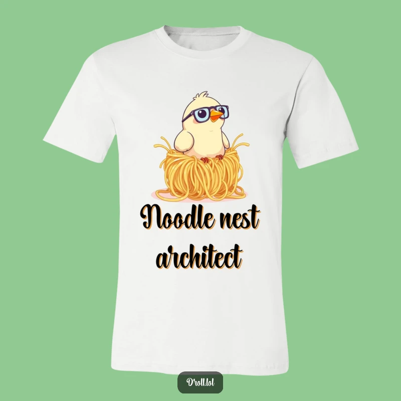 Funny Bird Spaghetti Nest T-Shirt: Hilarious Apparel for Feathered Friends Lovers!