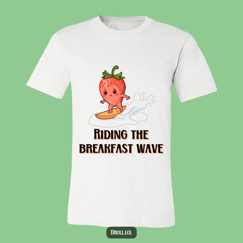 Funny Strawberry Surfing T-Shirt: Wear Your Adventure with This Hilarious Fruit Tee