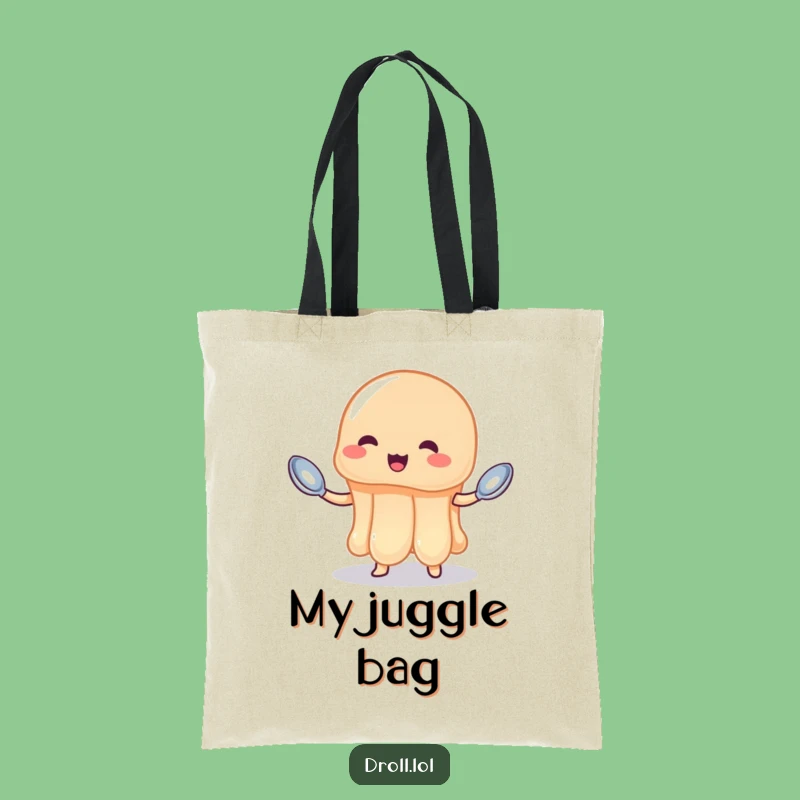 Funny Jelly Juggling Spoons Tote Bag - Stylish, Jiggly Dessert Accessory Gift
